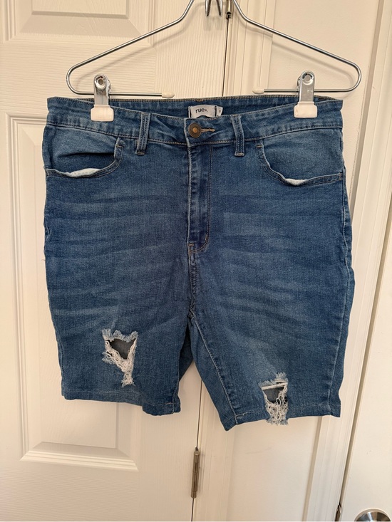 Rue21 Pants - Rue21 Medium Blue Denim Shorts with Branded Button
